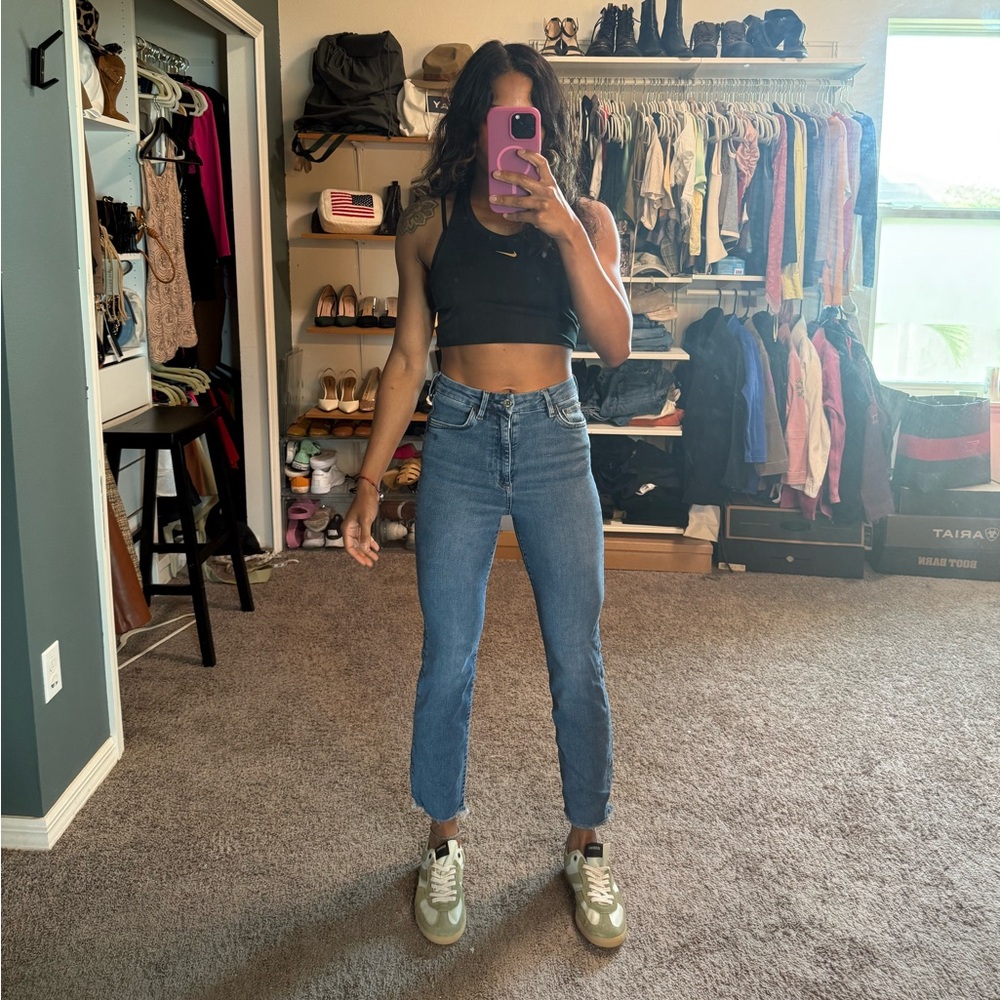 H&M Blue Ankle Cropped Jeans
